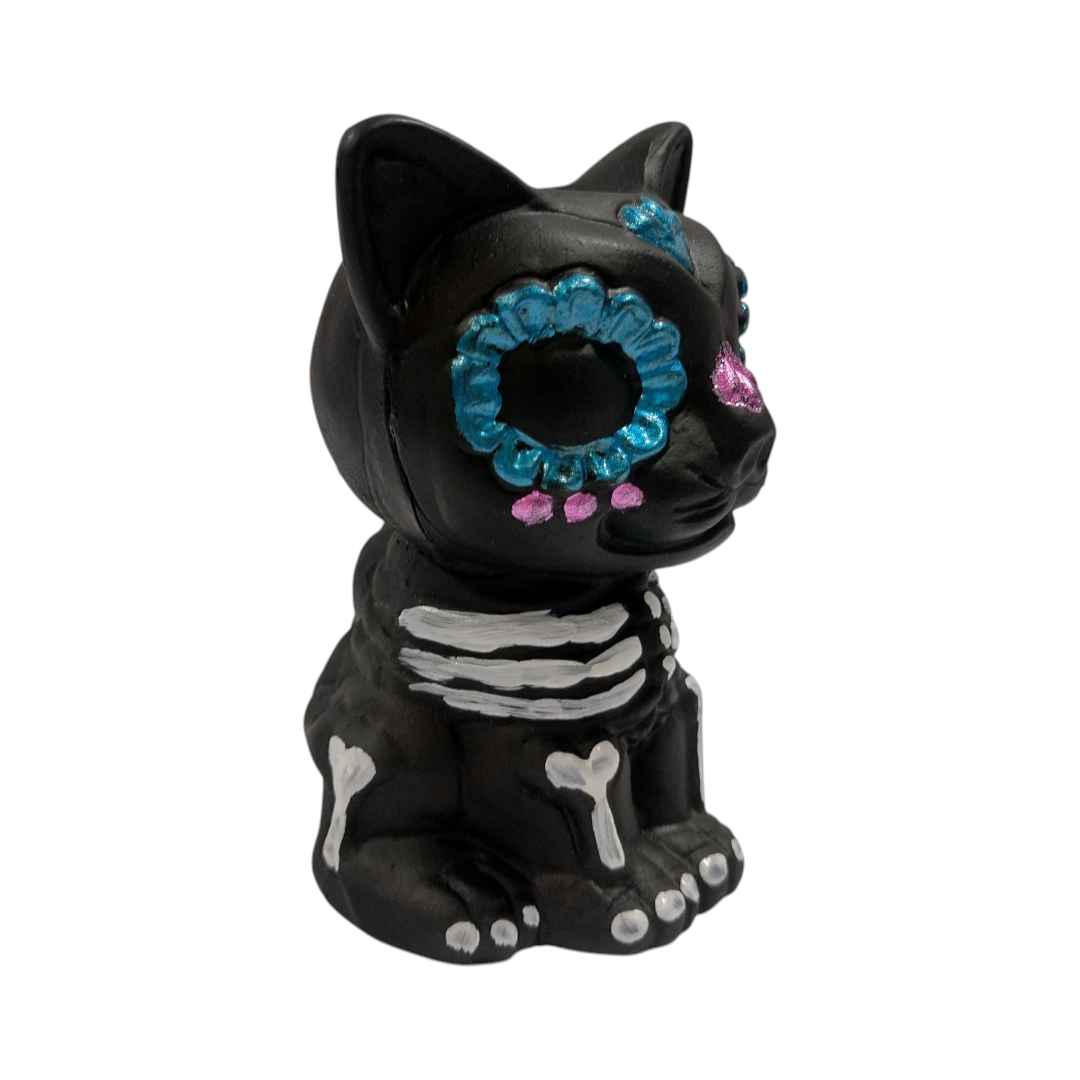 Porta vela gatito resina