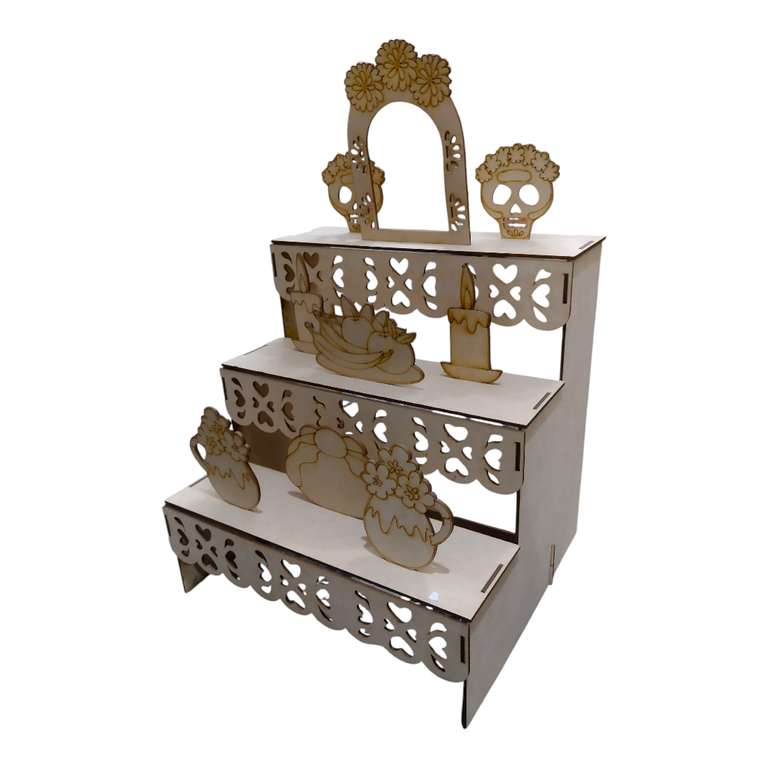 Ofrenda altar natural MDF mediana