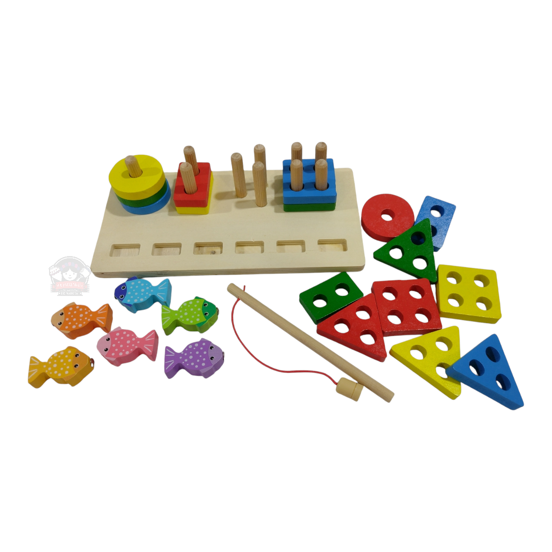 Juego de Pesca con Figuras Geométricas