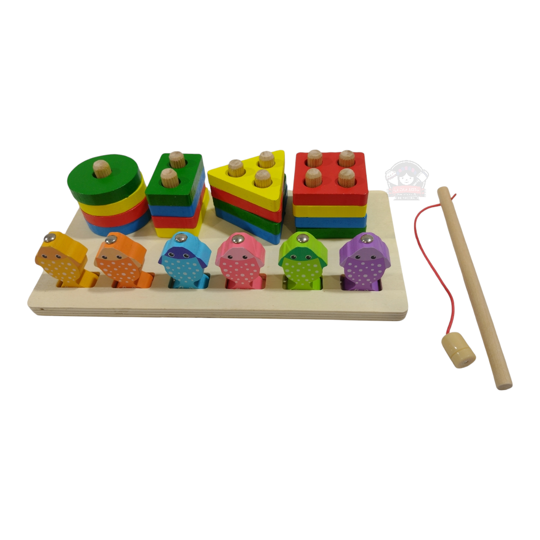 Juego de Pesca con Figuras Geométricas