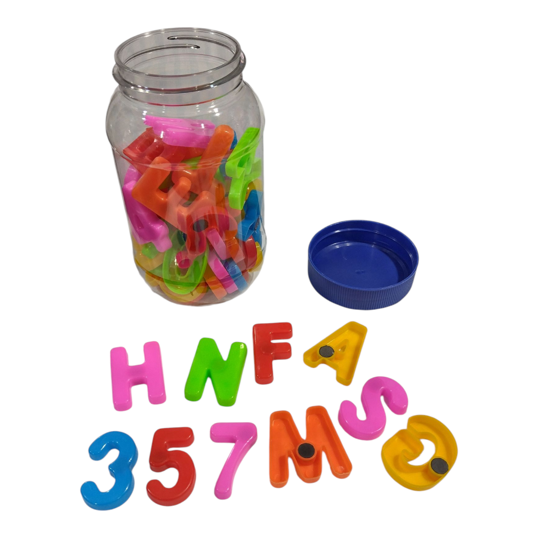 ABC / Números plástico con imán