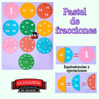 Pastel de Fracciones Serigrafía