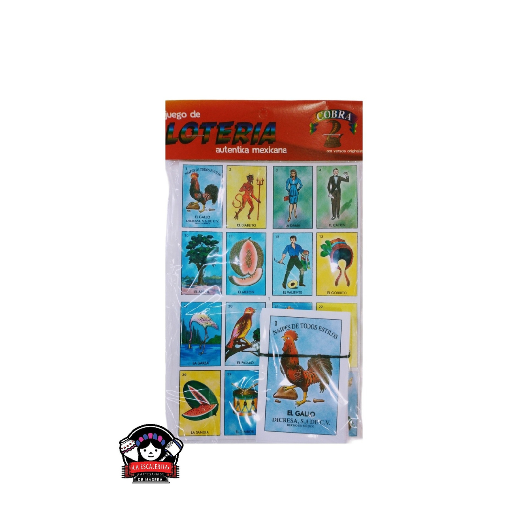 Lotería "Cobra" Mediana 10 Tableros