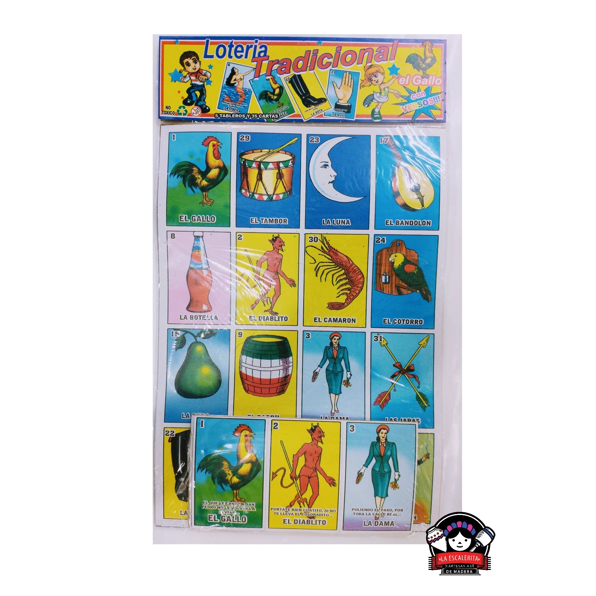 Lotería "Gallo" Mediana 8 Tableros
