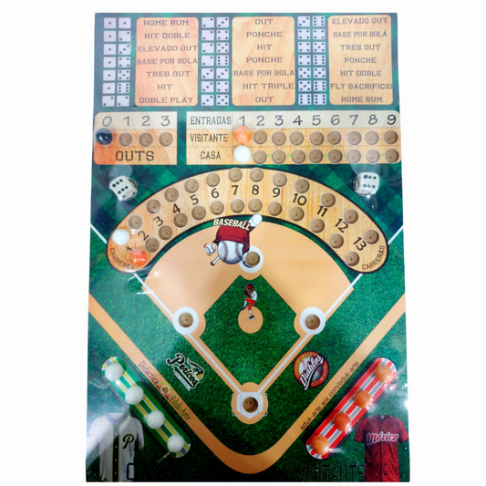 Juego Beisbol en tablero