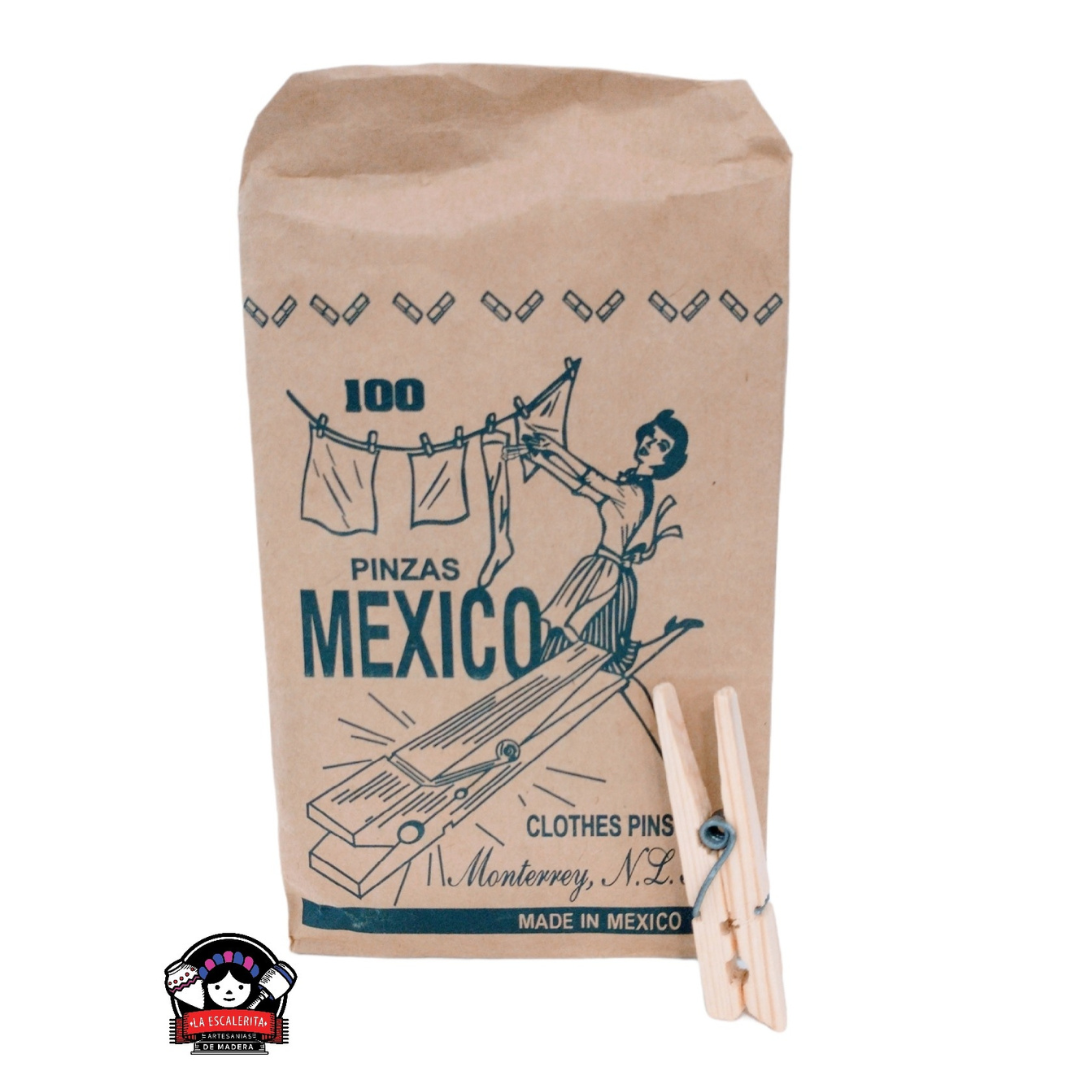 Paquete Pinzas para Ropa 100pzas