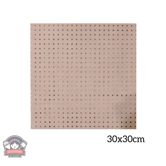 Tabla MDF Perfocel 30x30cm