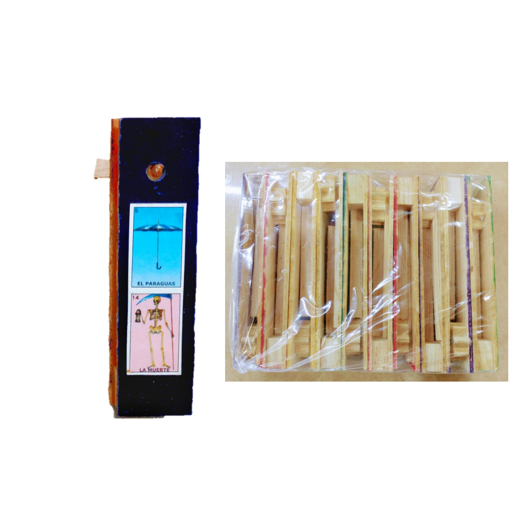 Matraca Lotería Chica - Paquete 10 piezas