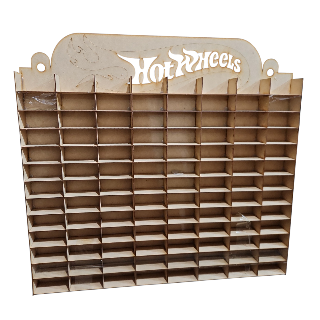 Porta Hot Wheels Natural para 104 carros