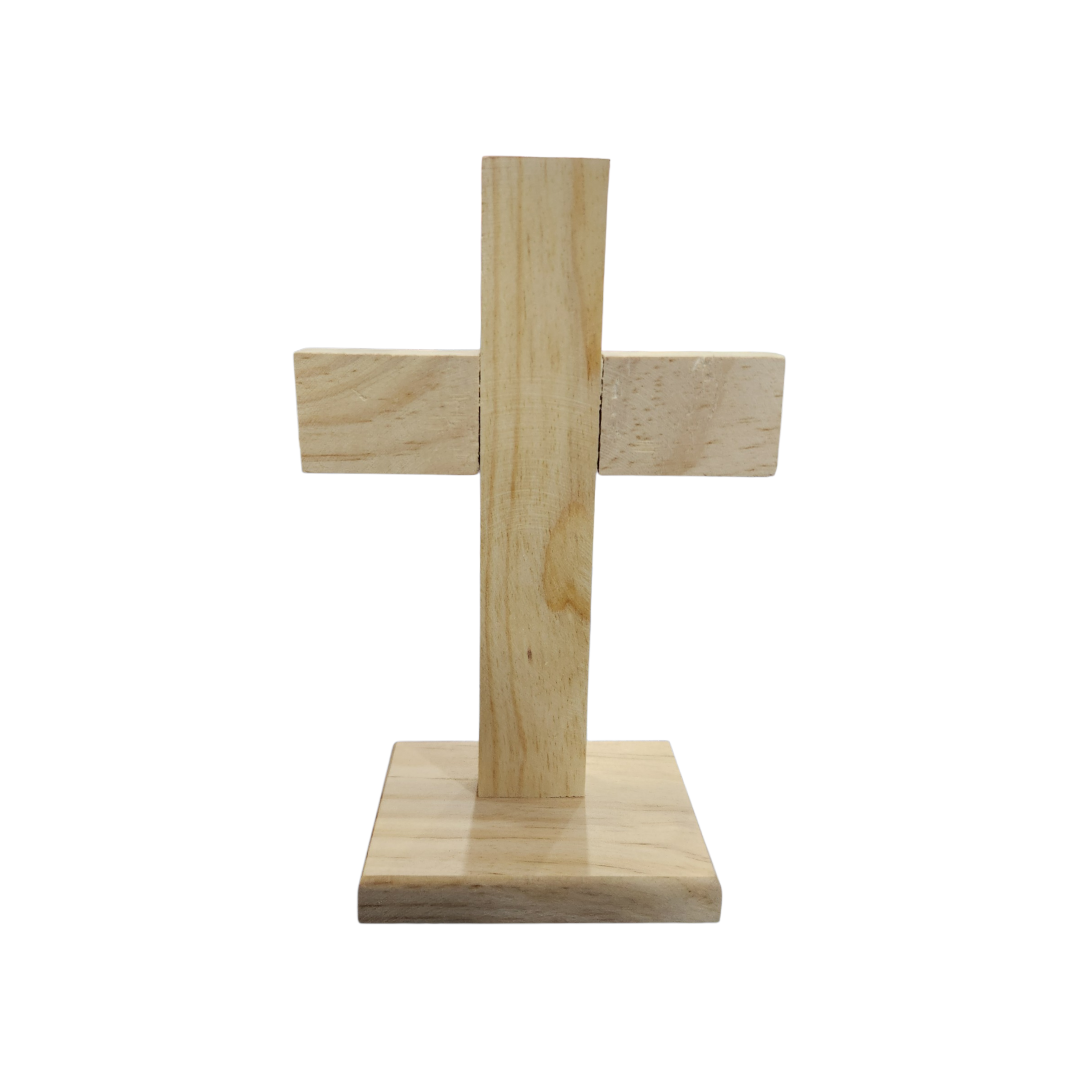 Cruz base de madera chica
