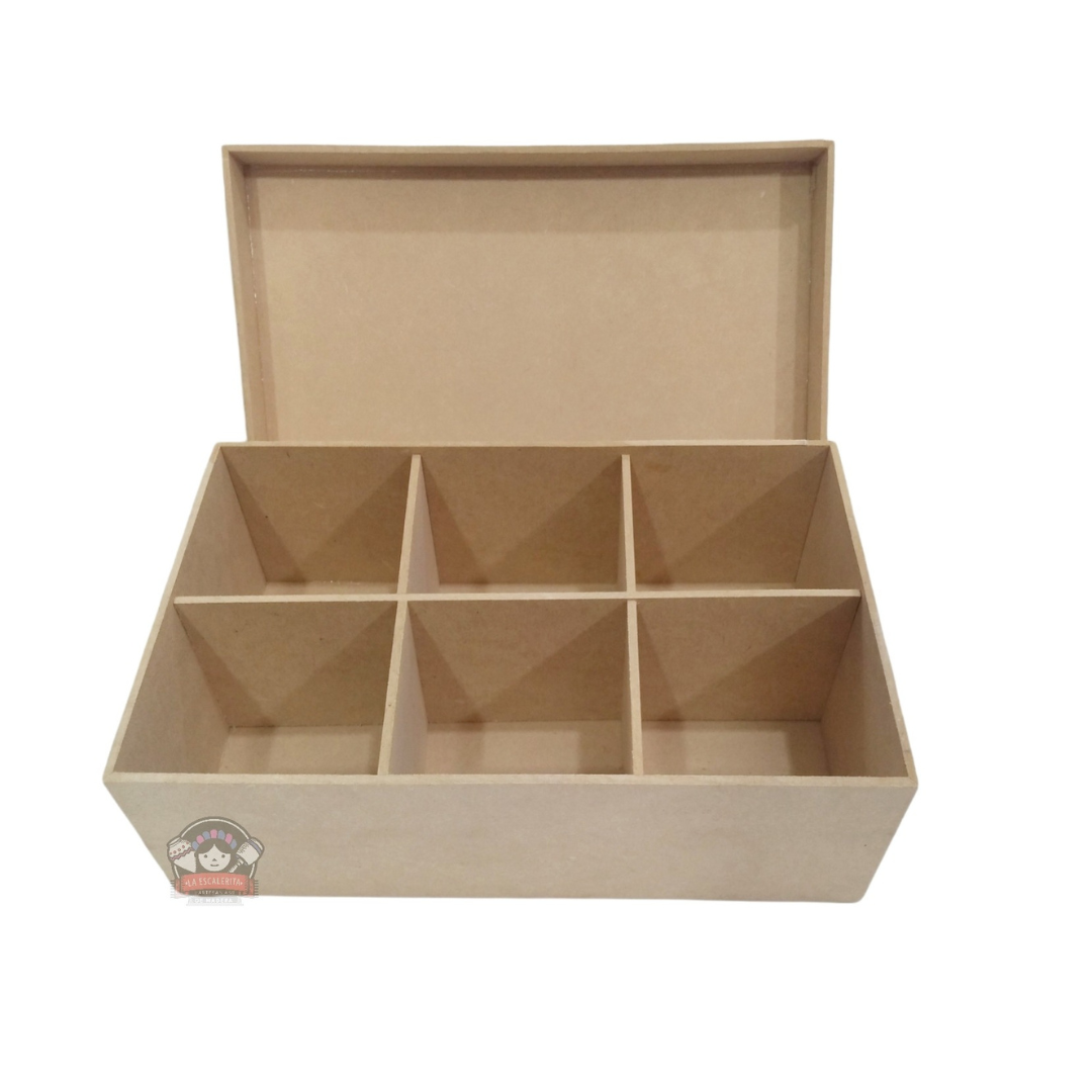 Caja c/ Tapa 6 Divisiones