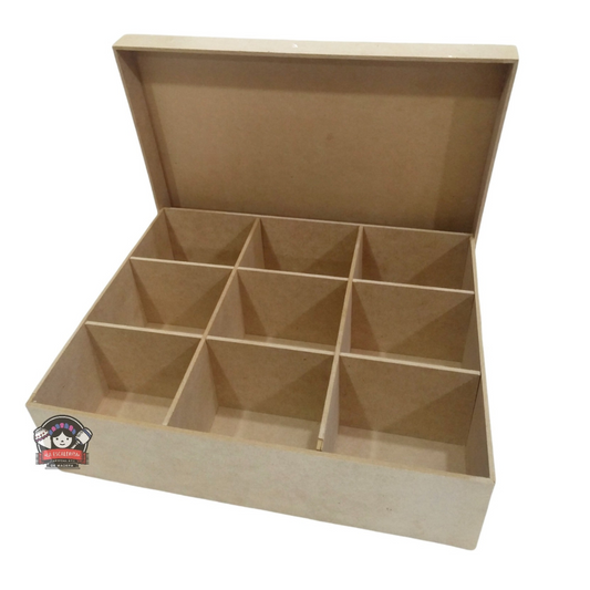 Caja c/ Tapa 9 Divisiones