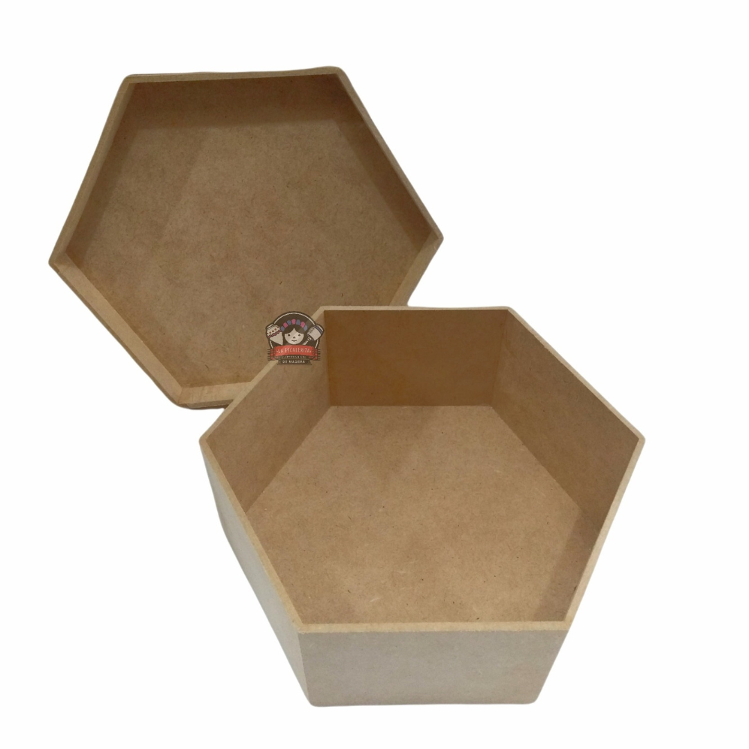 Caja c/ Tapa Hexagonal Baja