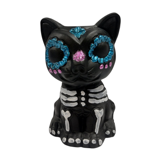 Porta vela gatito resina