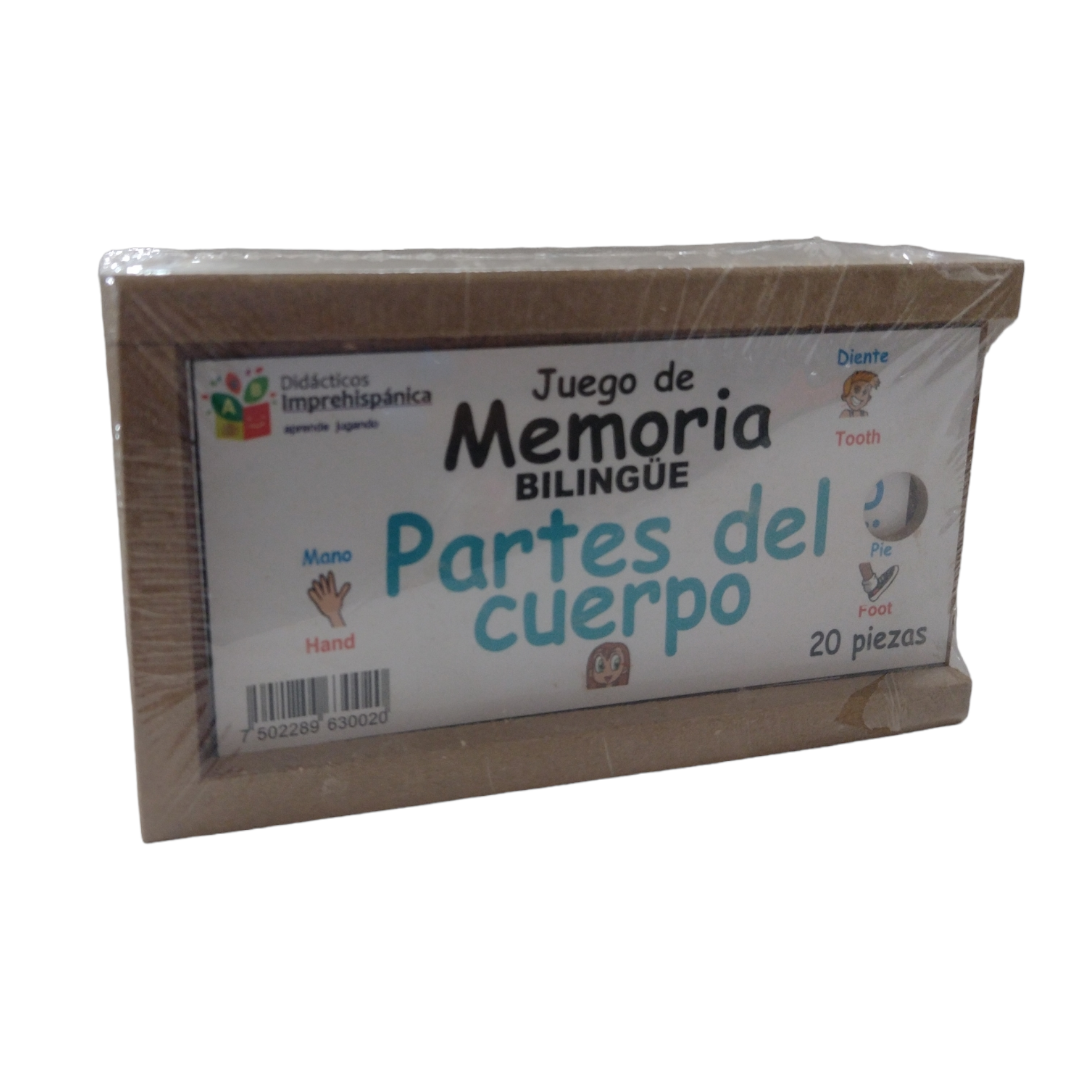 Memorama Bilingüe Imprehispanica - Partes del Cuerpo