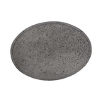 Plato oval piedra volcánica