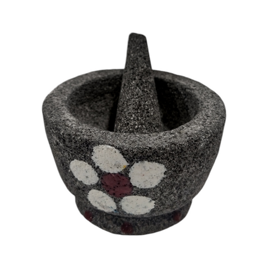 Molcajete mini redondo decorado